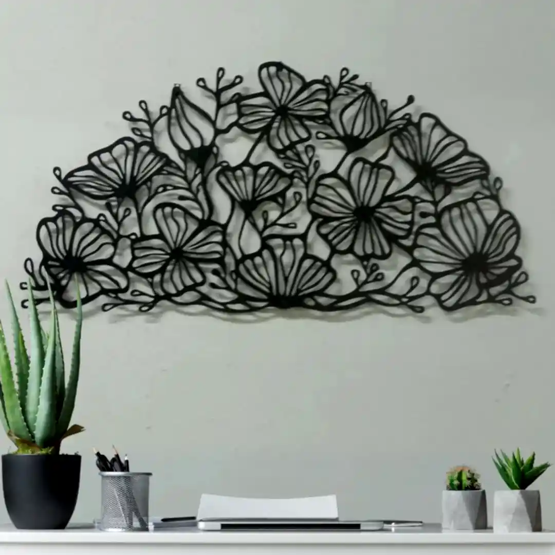Lotus Mandala Tasarımlı Dekoratif Ev Duvar Tablosu - Görsel 1