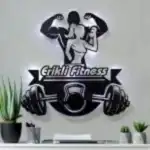 Fitness spor salonu temalı dekoratif duvar tablosu tasarımı