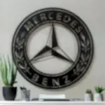Mercedes Benz Tasarımlı Modern Şık Oto Galeri Duvar Tablosu