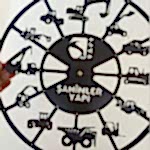 İş makineleri temalı kişiye özel isimli dekoratif duvar saati