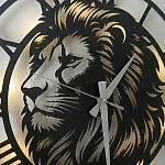 Aslan Tasarımlı LED Işıklı Modern Şık Ev Duvar Saati - Görsel 5