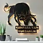 Boğa figürlü dekoratif duvar tablosu tasarımı