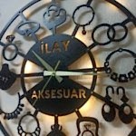 Takı Aksesuar Tasarımlı İsim Yazılan Işıklı Butik Duvar Saati - Görsel 4