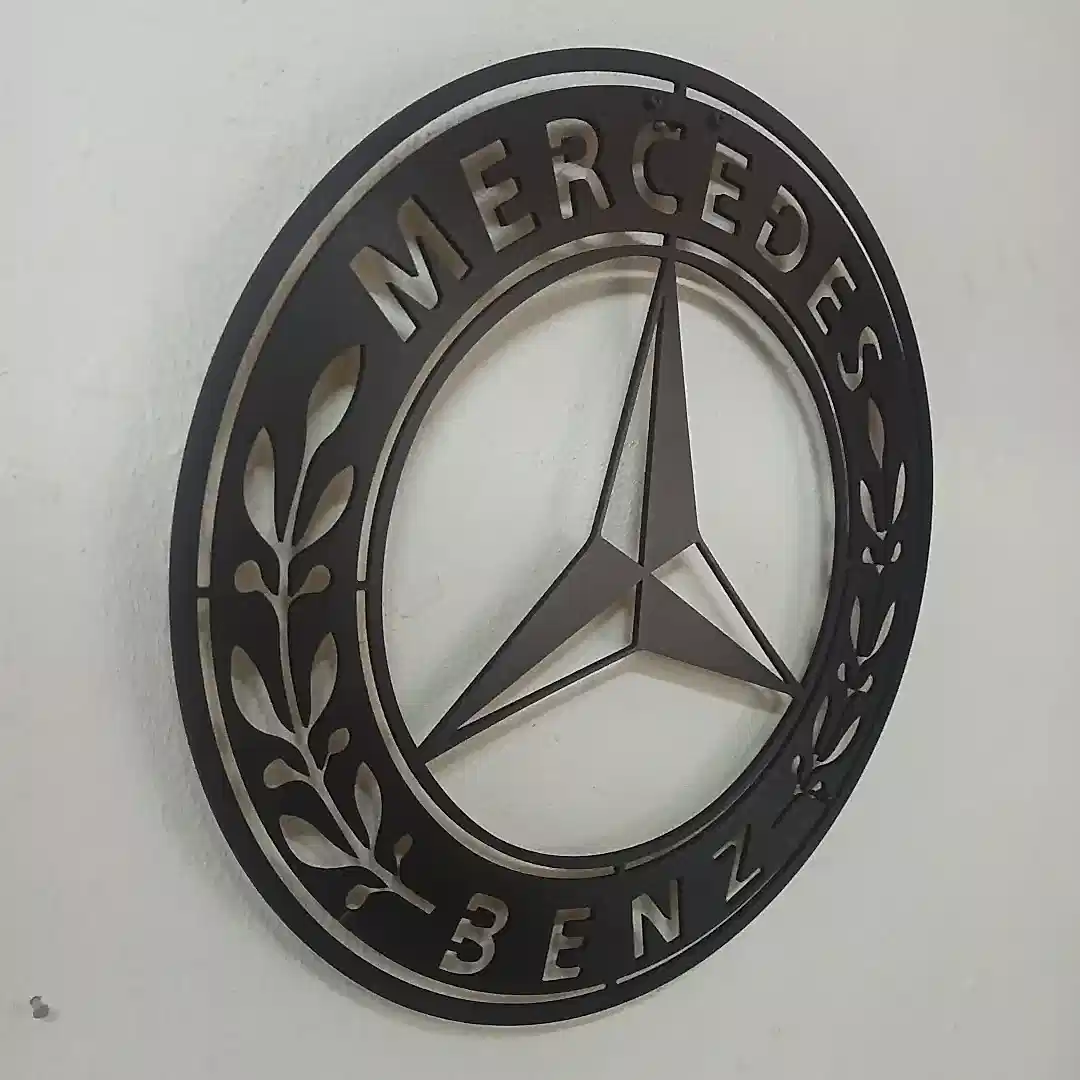 Mercedes Benz Tasarımlı Modern Şık Oto Galeri Duvar Tablosu - Görsel 2