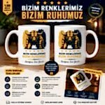 Fenerbahçe boğa temalı kişiye özel isimli seramik kupa bardak