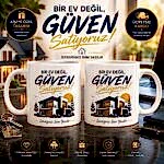 Emlakçı kişiye özel isimli seramik kupa bardak