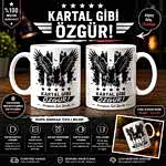 Beşiktaş Gəncə temalı kişiye özel isimli seramik kupa bardak